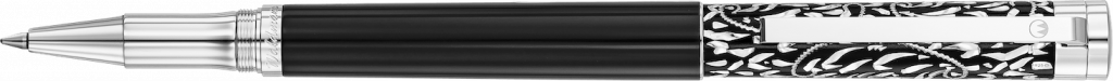 0044 - Xetra Vienna Black Engraved Roller Ball