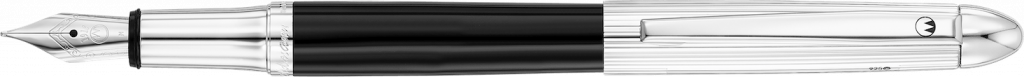 0084 - Pocket Black Fountain Pen Stell Nib