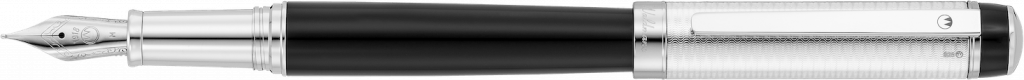 7758 - Grandeur Black Fountain Pen Stell Nib