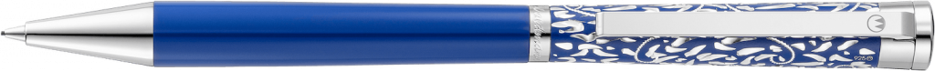 8723 - Xetra Blue Engraved Vienna Pencil